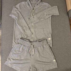 Vuori Performance Hoodie & Shorts Set — Size XS/S